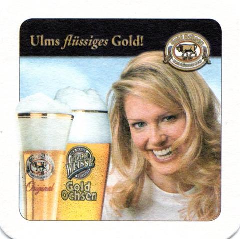 ulm ul-bw gold ochsen schwäb 4-6a (quad185-frau mit 2 bier) 